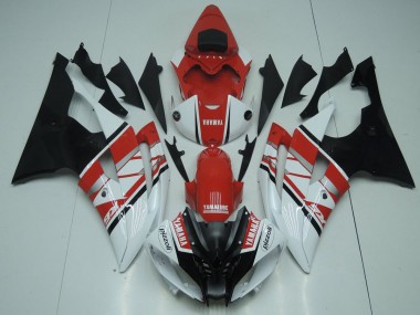 Meilleurs Carénage Moto Yamaha YZF R6 2008-2016 - Blanc Rouge Noir