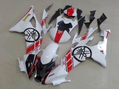 Meilleurs Kit Carénages Moto Yamaha YZF R6 2008-2016 - Blanc Rouge Noir Brillant