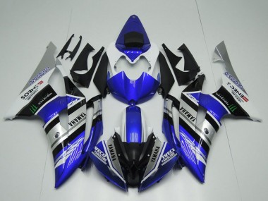 Meilleurs Carénages Moto Yamaha YZF R6 2008-2016 - Blanc Bleu Argent Noir Monstre ENEOS Yamalube Semakin Didepan