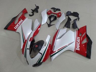 Meilleurs Kits Carénage Moto Ducati 1199 2011-2014 - Blanc Rouge Noir Vert
