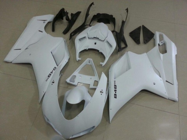 Carénages Moto Ducati 848 2007-2014 - Blanc