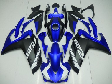 Meilleurs Carénages Moto Yamaha YZF R3 2015-2018 - Bleu Noir Mat