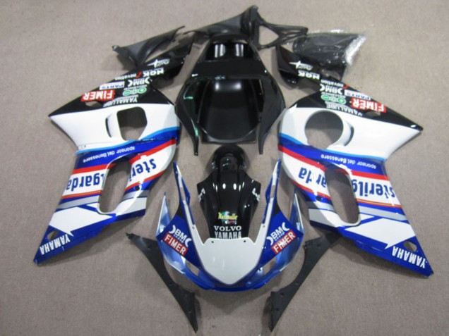 Carénages Moto Yamaha YZF R6 1998-2002 - Blanc Bleu Rouge Noir Vilvo Fimer Sterilgarda