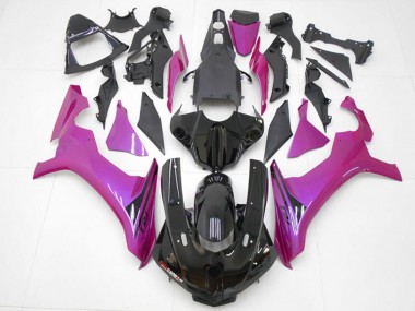 Meilleurs Carénages Moto Yamaha YZF R1 2015-2019 - Noir Brillant Rose