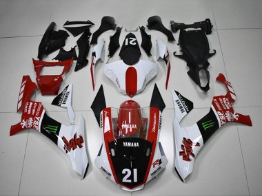 Meilleurs Carénages Moto Yamaha YZF R1 2015-2019 - Blanc Rouge Noir Brillant Vert Monstre Motul YSP
