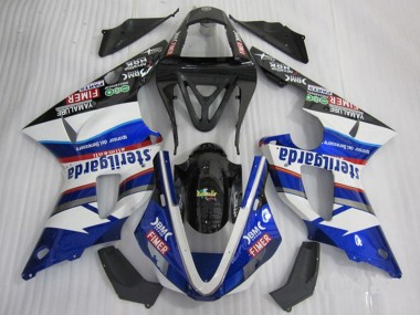 Meilleurs Carénages Moto Yamaha YZF R1 2000-2001 - Blanc Bleu Noir Rouge Fimer Sterilgarda