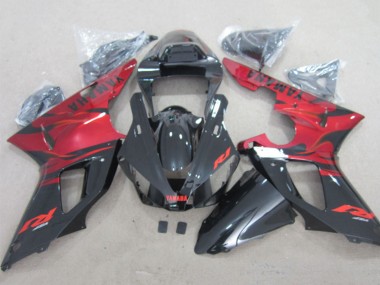 Meilleurs Carénages Moto Yamaha YZF R1 2000-2001 - Rouge Noir Brillant