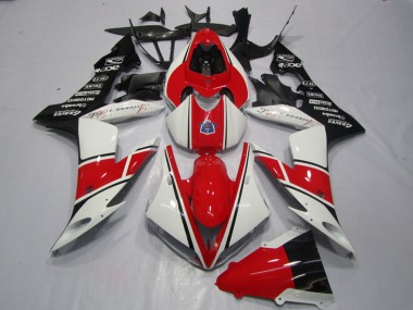 Meilleurs Carénage Moto Yamaha YZF R1 2004-2006 - Blanc Rouge Noir