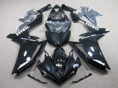 Meilleurs Carénages Moto Yamaha YZF R1 2007-2008 - Noir Brillant Blanc Décalque