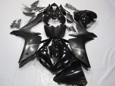 Meilleurs Carénage Moto Yamaha YZF R1 2007-2008 - Noir Brillant Noir Mat