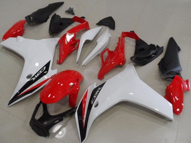 Meilleurs Carénages Moto Honda CBR600F 2011-2013 - Blanc Rouge Noir Brillant