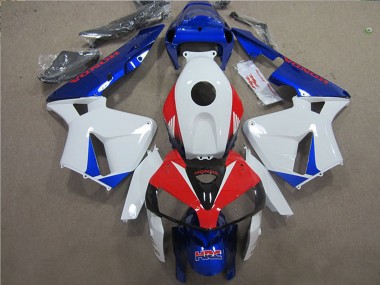 Meilleurs Kits Carénage Moto ABS Honda CBR600RR 2005-2006 - Blanc Rouge Bleu HRC