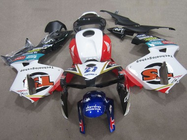 Meilleurs Carénages Moto Honda CBR600RR 2005-2006 - Blanc Rouge Noir Bleu 27