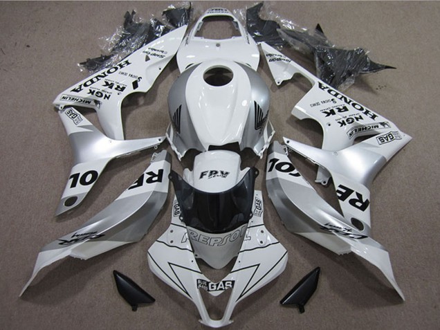 Carénages Moto Honda CBR600RR 2007-2008 - Blanc Argent Noir Repsol