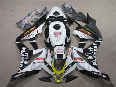 Meilleurs Carénages Moto Honda CBR600RR 2007-2008 - Blanc Or Noir Brillant PlayBoy HRC