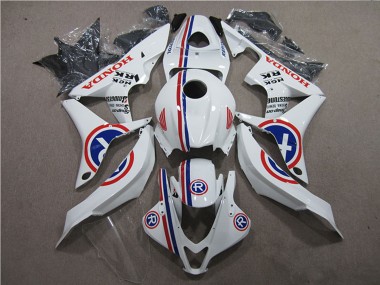 Meilleurs Carénages Moto Honda CBR600RR 2007-2008 - Blanc Bleu Rouge R