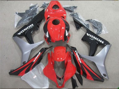Meilleurs Carénage Moto Honda CBR600RR 2007-2008 - Argent Rouge Noir Brillant