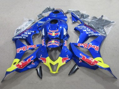 Meilleurs Kits Carénage Moto Honda CBR600RR 2007-2008 - Bleu Jaune Red Bull