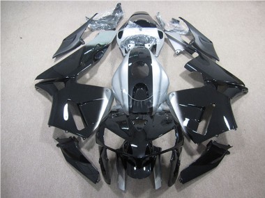 Meilleurs Kits Carénage Moto ABS Honda CBR600RR 2007-2008 - Argent Noir Brillant