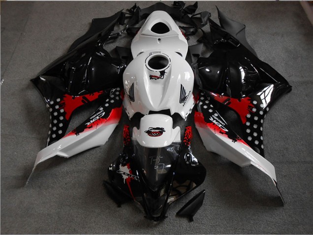 Kits Carénage Moto ABS Honda CBR600RR 2009-2012 - Blanc Rouge Noir Brillant