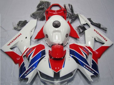 Meilleurs Kits Carénage Moto ABS Honda CBR600RR 2013-2023 - Blanc Rouge Bleu HRC