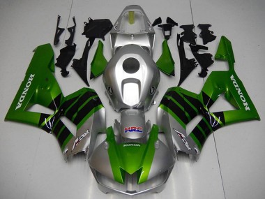 Meilleurs Carénages Moto Honda CBR1000RR 2012-2016 - Argent Vert Noir Brillant HRC