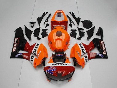 Meilleurs Carénages Moto Honda CBR1000RR 2012-2016 - Orange Blanc Rouge Noir Brillant Repsol 2