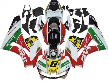 Meilleurs Carénages Moto Honda CBR1000RR 2012-2016 - Blanc Rouge Jaune Vert Doublerar Viar 6