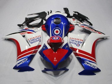 Meilleurs Carénages Moto Honda CBR1000RR 2012-2016 - Blanc Rouge Bleu Royal Air Force Reserves
