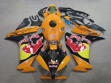 Meilleurs Carénages Moto Honda CBR1000RR 2012-2016 - Orange Jaune Noir Brillant Red Bull