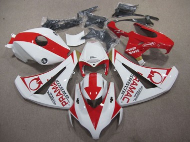 Meilleurs Carénages Moto Honda CBR1000RR 2008-2011 - Blanc Rouge Pramac