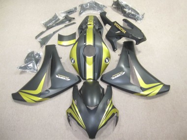 Meilleurs Carénages Moto Honda CBR1000RR 2008-2011 - Jaune Noir Mat