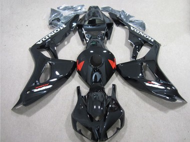 Meilleurs Carénages Moto Honda CBR1000RR 2006-2007 - Noir Brillant Rouge