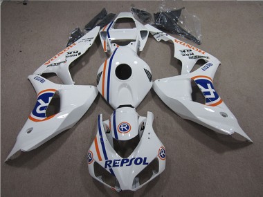 Meilleurs Carénages Moto Honda CBR1000RR 2006-2007 - Blanc Bleu Repsol