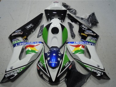Meilleurs Carénages Moto Honda CBR1000RR 2006-2007 - Blanc Vert Rouge Jaune Bleu Noir Brillant Carrera EuroBet Lee