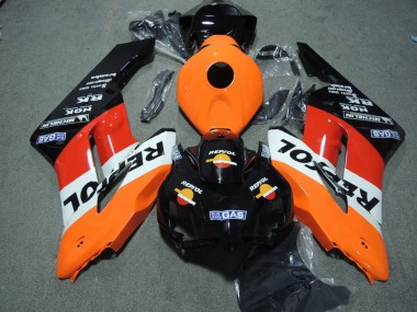 Meilleurs Kits Carénage ABS Honda CBR1000RR 2004-2005 - Orange Blanc Rouge Noir Brillant Repsol