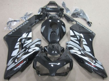 Meilleurs Carénages Moto Honda CBR1000RR 2004-2005 - Noir Brillant Argent