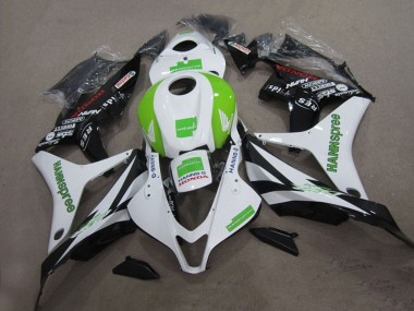 Meilleurs Carénages Moto Honda CBR1000RR 2004-2005 - Blanc Vert Noir Brillant Hannspree