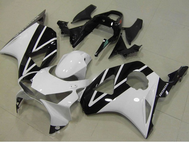 Carénage Moto Honda CBR900RR 954 2002-2003 - Blanc Noir Brillant