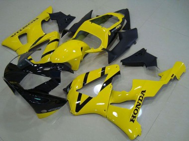 Meilleurs Carénage Moto Honda CBR900RR 929 2000-2001 - Jaune Noir Brillant
