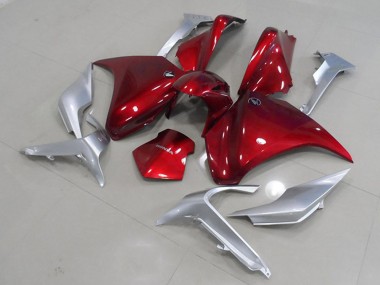 Meilleurs Carénages Moto Honda VFR 1200 2010-2014 - Argent Rouge