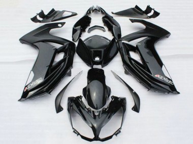 Meilleurs Carénages Moto Kawasaki ER6F 2012-2014 - Noir Brillant Décalque