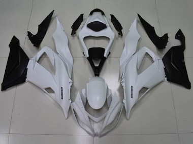 Meilleurs Carénages Moto Kawasaki ZX6R 2013-2018 - Blanc Noir 636