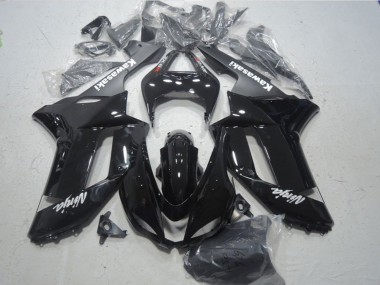 Meilleurs Carénages Moto Kawasaki ZX6R 2007-2008 - Noir Brillant Noir Mat Blanc Rouge Décalque