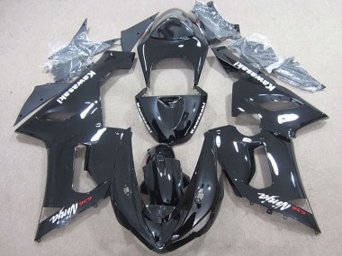 Meilleurs Carénage Moto Kawasaki ZX6R 2005-2006 - Noir Brillant