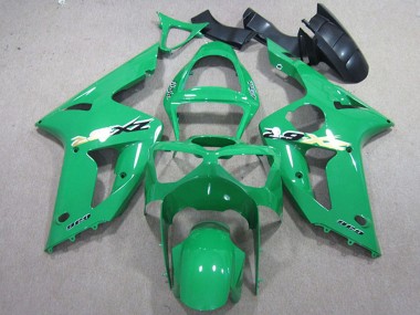 Meilleurs Kits Carénage Moto Kawasaki ZX6R 2003-2004 - Vert