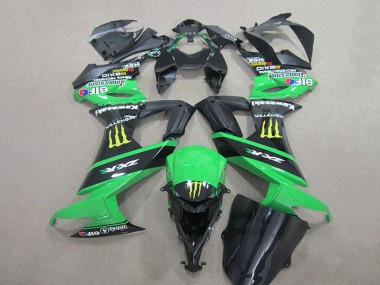 Meilleurs Carénages Moto Kawasaki ZX10R 2008-2010 - Vert Noir Jaune Monstre