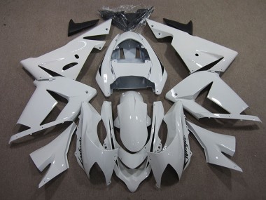 Meilleurs Carénages Moto Kawasaki ZX10R 2004-2005 - Blanc Noir Décalque
