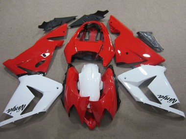Meilleurs Carénages Moto Kawasaki ZX10R 2004-2005 - Rouge Blanc Ninja