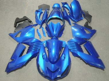 Meilleurs Carénages Moto Kawasaki ZX14R ZZR1400 2006-2011 - Bleu